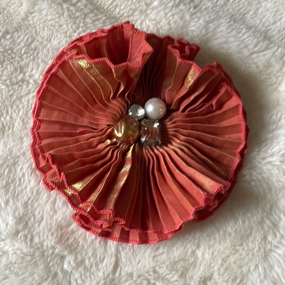 Anthropologie Fabric floral pin/clip